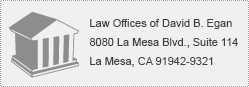 Contact The Law Offices of David. B. Egan